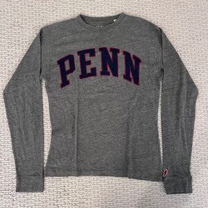 The League University of Pennsylvania Long Sleeve T-Shirt in Gray